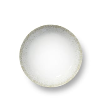 Assiette creuse ronde par 6 - Médard de Noblat - Blanc