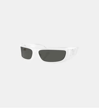 Medusa Biggie Shield Sunglasses - Versace - Blanc