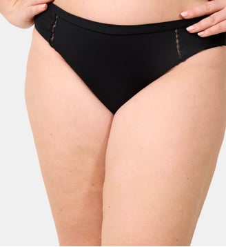 Petite culotte issue de fibres végétales Softness noire Maison Lejaby