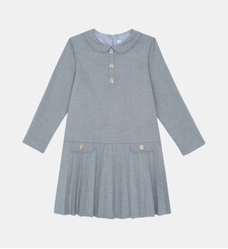 Robe -   col claudine plis plats - Tartine Et Chocolat - Gris clair