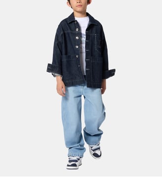 Veste en jean - Lanvin Kids - Denim indigo blue