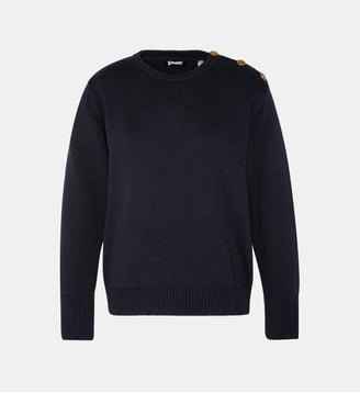 Pull army ras-du-cou - Schott - Bleu marine