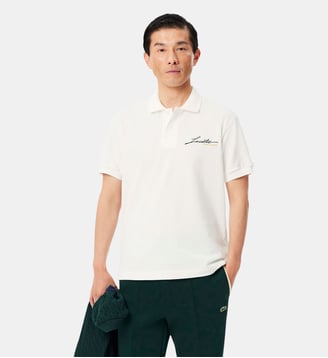 Polo fabriqué en France en Piqué classic fit - Lacoste - Blanc