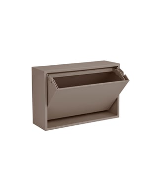 Boîte de rangement en plastique recyclé Recollector - OYOY - Marron