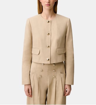 Veste courte tailleur - Claudie Pierlot - Sable
