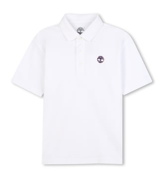 Polo à manches courtes en coton - Timberland - Blanc