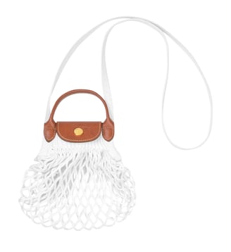 Sac filet XS - Le Pliage Filet - Longchamp - Écru