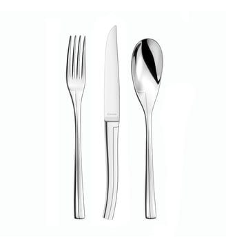 Couverts entrée, fromage, dessert pour 6 personne en acier inoxydable - Couzon - Multicolore