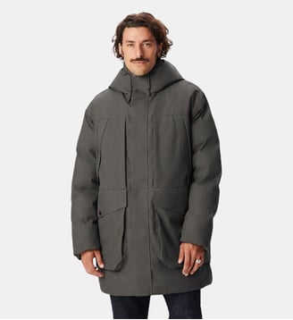 Doudoune longue WATERPROOF* - Ikks - Gris foncé