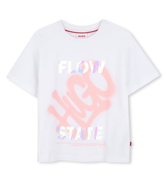 Tee-shirt manches courtes - Hugo Kids - Blanc