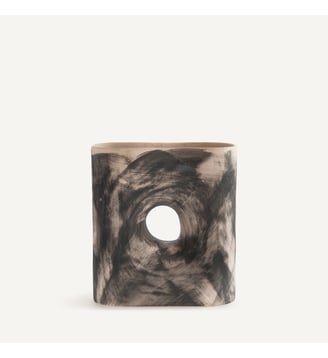 Vase en faïence mate H22,5 cm - AM.PM - Noir