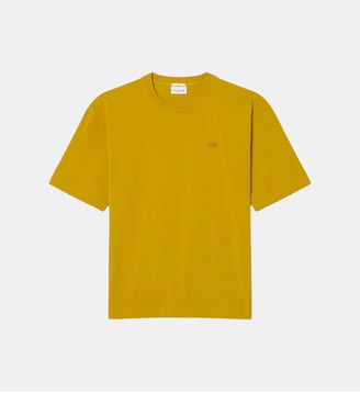 T-shirt jersey coton épais loose fit - Lacoste - Jaune