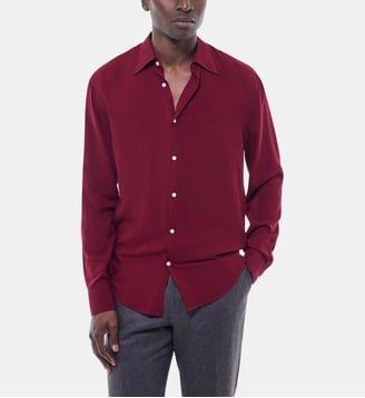Chemise droite unie - Fursac - Bordeaux