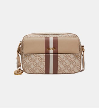 Sac à bandoulière format moyen avec poche - Liu Jo - Brun