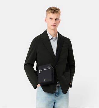 Sacoche verticale Langon en Petit Piqué - Lacoste - Noir
