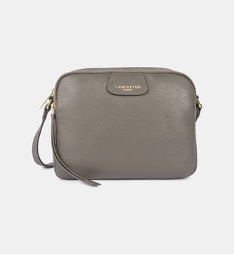 Sac trotteur Dune en cuir - Lancaster - Gris clair
