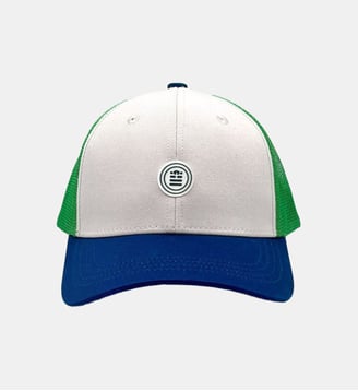 Casquette trucker bicolore - Serge Blanco - Bleu clair