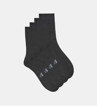 Lot de 2 paires de chaussettes Bambou - Dim - Gris et noir