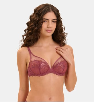 Soutien-gorge avec armature décolleté plongeant - Rose Santal Simone Pérèle