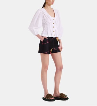 Short Margarita Derby Jacquard Black - La DoubleJ - Noir