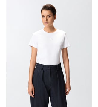 T-shirt à broderie love birds Pinko