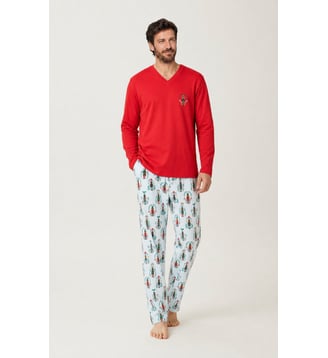 Pyjama en jersey de coton épais - Casse-noisette - Arthur - Glace