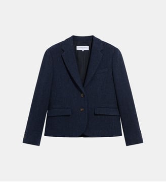 Veste à chevrons en laine vierge - JULIET - Gerard Darel - Marine