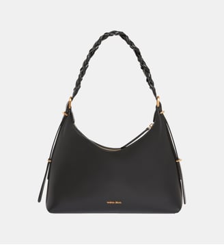 Sac Jess zippé en cuir lisse - Vanessa Bruno - Noir