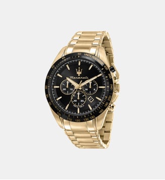 Montre Traguardo Noir R8873612041 - Maserati - Doré