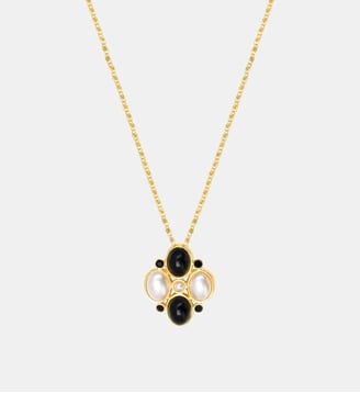 Collier   - Tosca - Satellite - Noir et blanc
