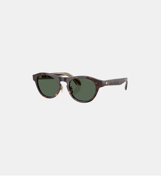 Lunettes de soleil Ovale AR8225 - Giorgio Armani - Havane