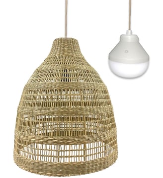 Suspension nomade Suspension FREYA LONG NOMAD en herbe mar - Lumisky - Beige
