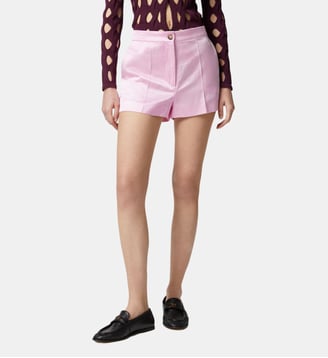 Short en mélange de lin - Pinko - Rose