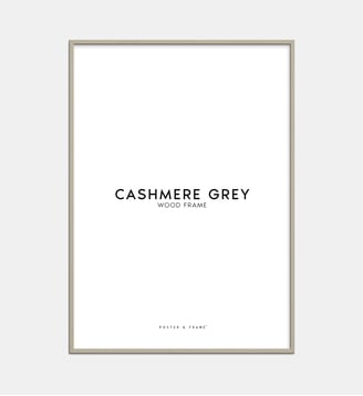 Cadre en bois gris cachemire en acrylique - Poster & Frame - Gris cachemire