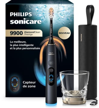 Brosse à dents électrique Sonicare DiamondClean Prestige 9900 HX9813/92 - Philips - Noir