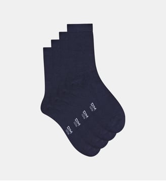 Lot de 2 paires de chaussettes Bambou - Dim - Bleu marine
