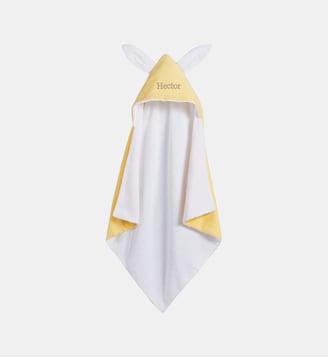 Cape de bain gaze de coton personnalisée Kumla - La Redoute Interieurs - Jaune pastel