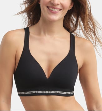 Soutien-gorge côtelé sans couture Icons Seamless - Dim - Noir
