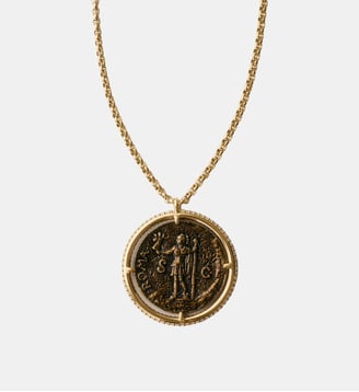 Collier plaqué en or jaune 18 carats avec pièce - Aristocrazy - Or