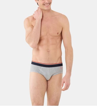 Slip en coton - Le Slip Francais - Gris argente