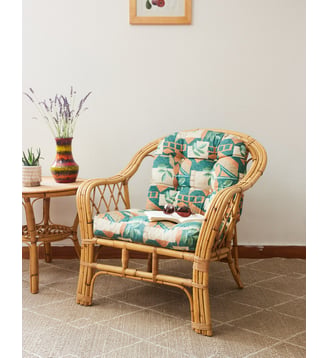 Fauteuil en rotin Ernest N°1024- Produit chiné - Debongout - Bois clair