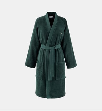Peignoir de bain long en coton - Lacoste Home - Vert