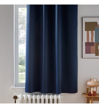 Rideau radiateur occultant oeillets Voda - La Redoute Interieurs - Bleu marine
