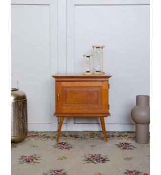 Table de chevet mid-century Maïa N°1494- Produit chiné - Debongout - Marron