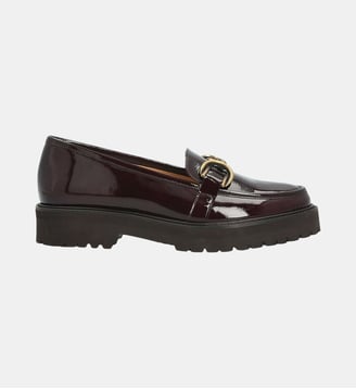 Mocassin sabin - cuir vernis - Charles Kammer - Marron foncé