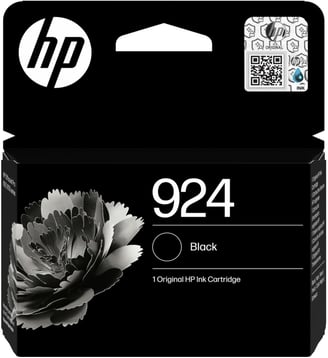 Cartouche d'encre Originale 924 Noire Standard - 6S8S8AE HP