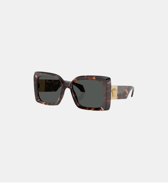 Lunettes de soleil Irrégulier VE4467U - Versace - Gris foncé