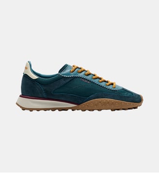 Baskets basses Bridge MKII Teal en cuir et nylon - Hoff - Bleu