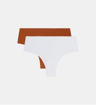 Lot de 2 culottes hipster Body Touch Easy - Dim - Blanc