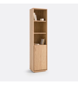 Bibliothèque en plaqué chêne Norrem - La Redoute Interieurs - Chêne